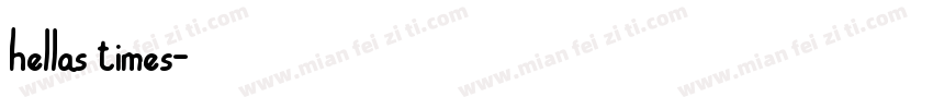 hellas times字体转换